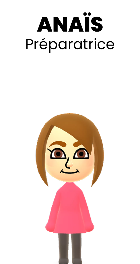 Mii d'Anaïs, préparatrice de commandes 